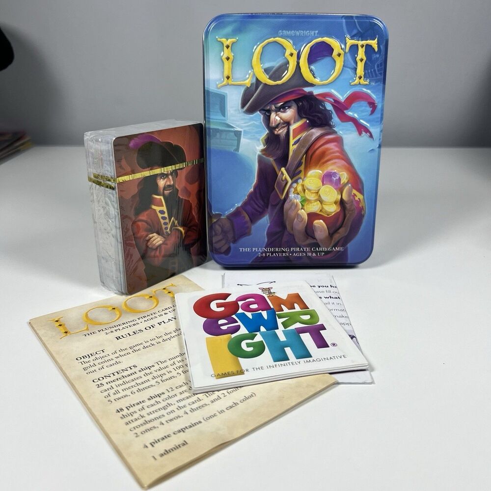 loot: The Plundering Pirate Card Game By Gamewright 2017 Complete Sealed Cards